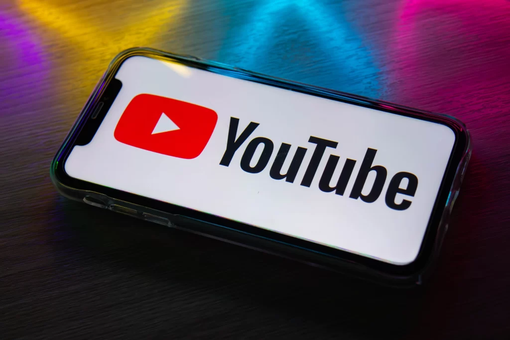 YouTube app displayed on a smartphone representing online earning opportunities