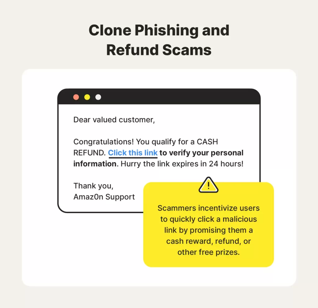 clone phishing attack showing fake website login used to steal user credentials
